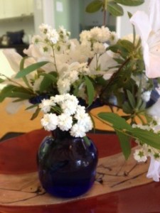 Spring flowers in vase