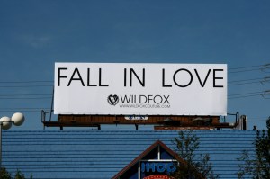 Wildfox Fall in love billboard