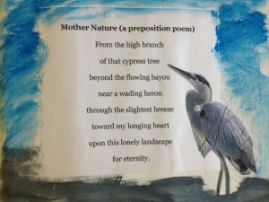 Mother Nature (A Preposition Poem)