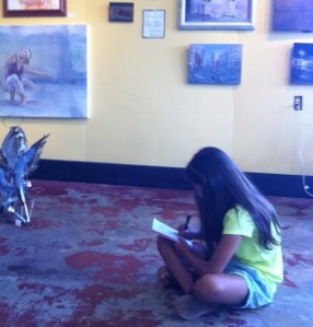Writing in the gallery