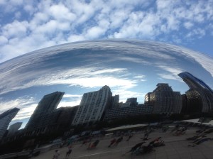 The Bean in Millennium Park.
