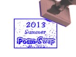 2013 poetry swap with stamp included