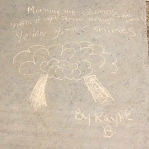 Haiku to the Sun morning sun columns shafts of light streaming through the clouds yellow glitter shines