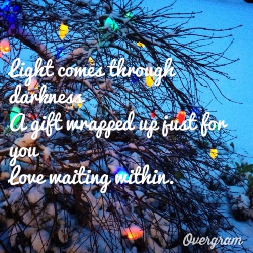 Christmas Haiga.  Photo by Michelle Zimmerman