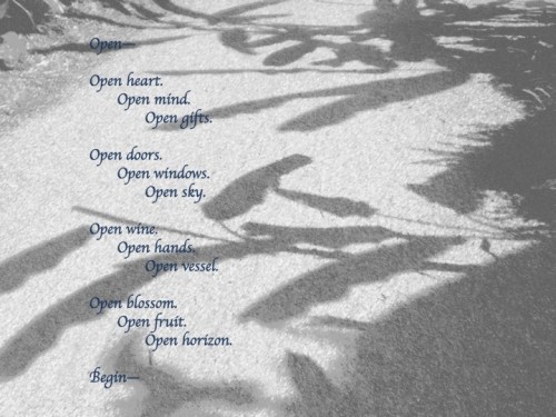 Open by Margaret Simon, all rights reserved