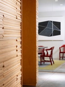 A glance around the corner at the boardroom.  ChipperHatter Architects