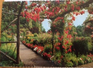 Butchart Gardens vintage postcard, Victoria, B.C., Canada. Photo by John L. Barnard