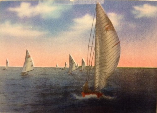 postcard candy pink sky