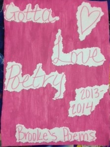 Brooklyn's poetry book cover. Gotta Love Poetry!