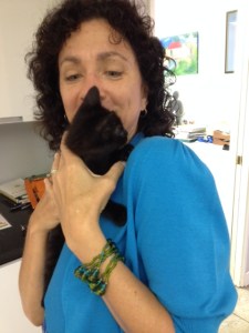 Carolyn with kitty