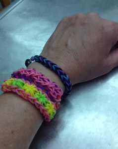 Arm bands made by 6th grade boys.  