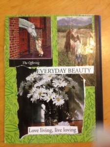 The back of my journal.