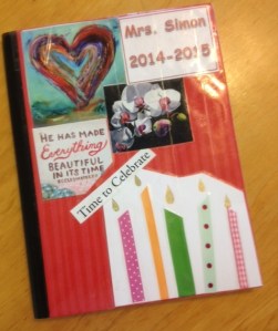 Front cover of my journal for this school year.