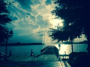 Original photo (iPhonography) by Margaret Simon taken at Sugar Mill Pond, Youngsville, LA.  