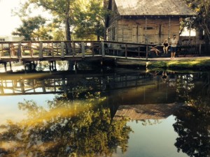 Acadian Village, a preserved historic site, was the setting for the Black Pot Festival.