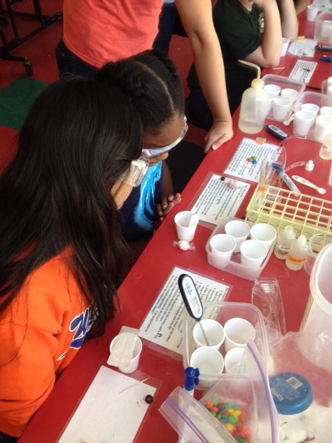 We lucked into Chemistry week. Our students learned about the chemistry of candy through hands-on experiments.
