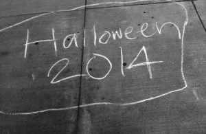 Halloween chalk