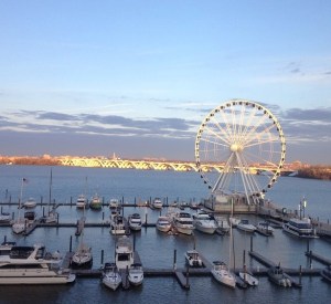 My view of the National Harbor from my hotel room at NCTE. What a beautiful day!