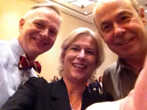 Selfie with Lester Laminack and Ralph Fletcher.