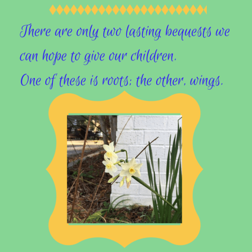 There are only two lasting bequests we copy