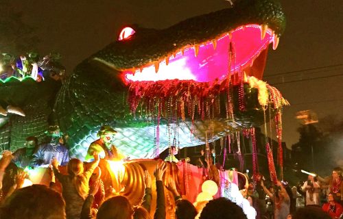 Bacchagator catches throw backs.