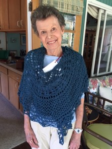 Anne with prayer shawl