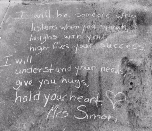 My poem promise to my students this year.  