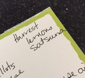 harvest list