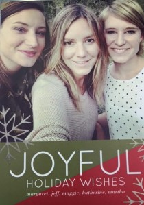 Our 2015 Christmas card: a sister selfie.