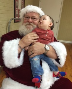 Jacques with Santa