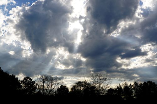 Sky sunburst by Margaret Gibson Simon