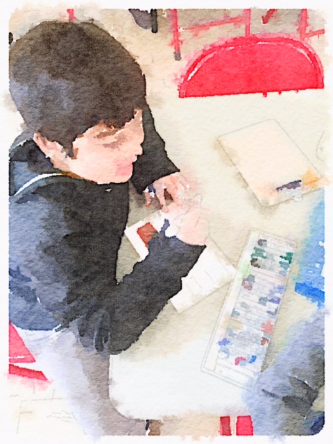 Exploring drawing with oil pastels.