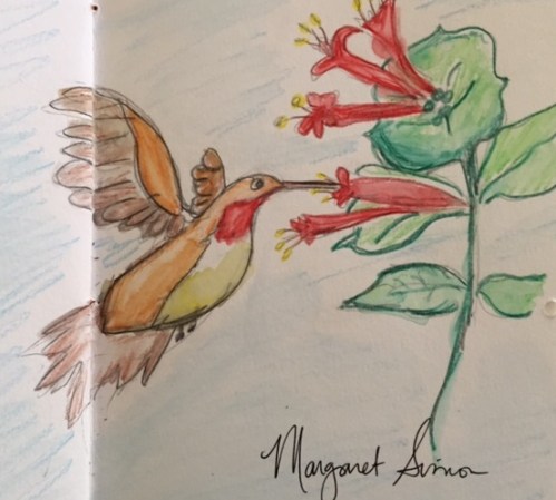 Also inspired by Amy, quick watercolor in the sketchbook.