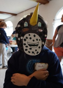 This is Erin as a narwhal, of course.