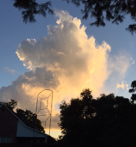 Into every day, a cloud must come. Here's hoping all your clouds are this filled with light. 