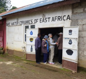 Front of Safe Water Ceramics in Arusha, Tanzania.