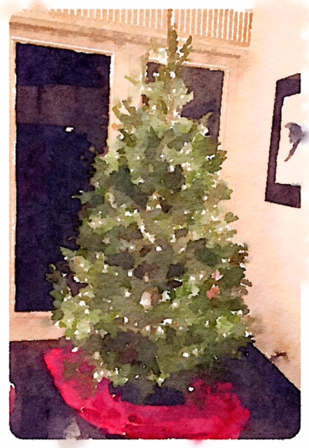 christmas-tree-waterlogue