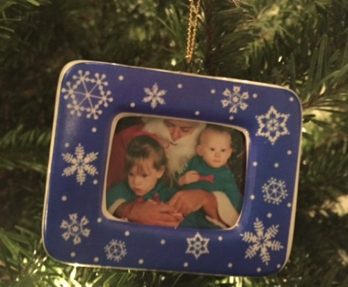 Christmas '88: Maggie 3.5 years, Katherine 8 months. 