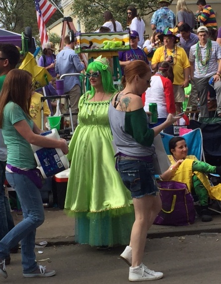 Mardi Gras crowd. You see it all!