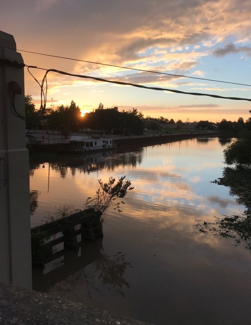Duperier bridge sunset